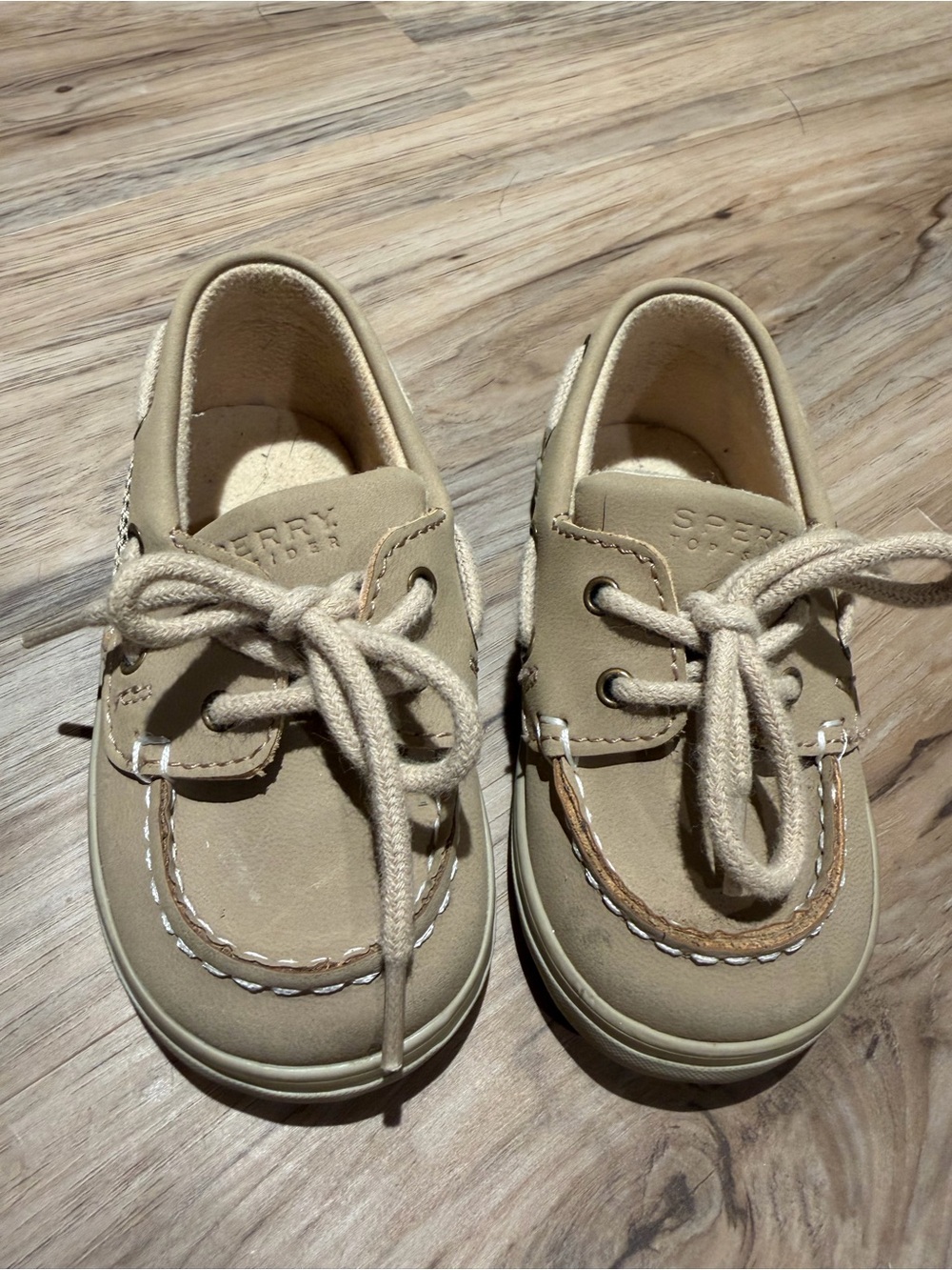 Sperry Baby Tan Suede Boat Shoes